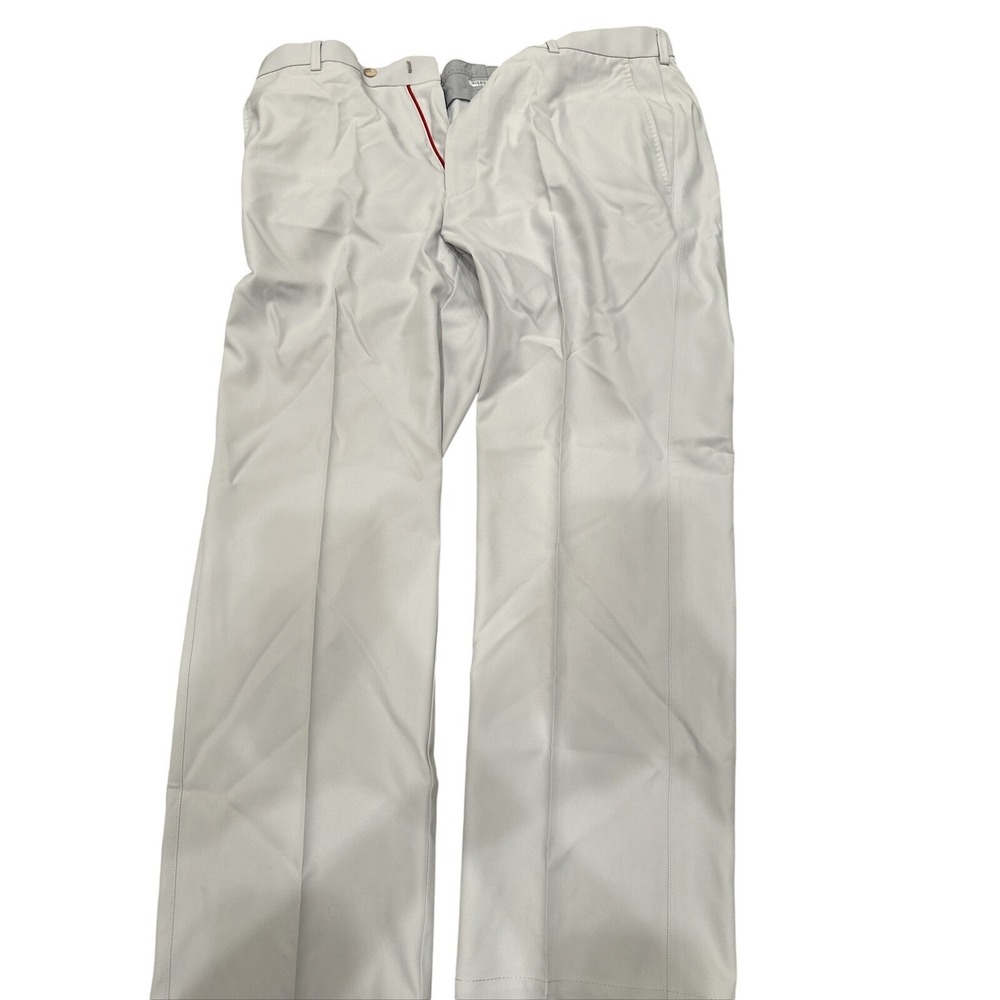 Peter Millar Wicking Mens Golf Pants Gray Performance Trousers Size 36x29